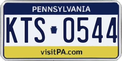 PA license plate KTS0544