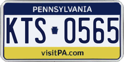 PA license plate KTS0565