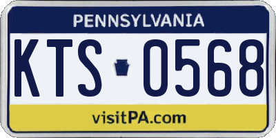 PA license plate KTS0568