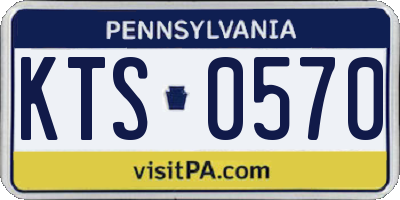 PA license plate KTS0570