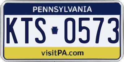 PA license plate KTS0573