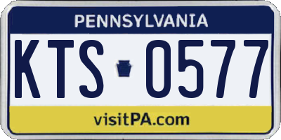 PA license plate KTS0577