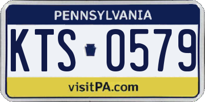 PA license plate KTS0579