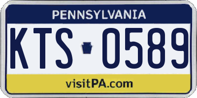 PA license plate KTS0589