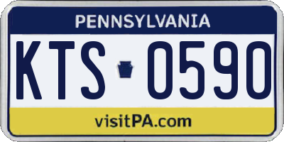 PA license plate KTS0590