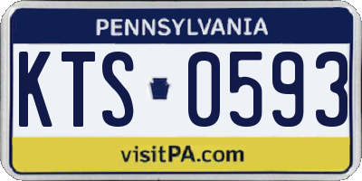 PA license plate KTS0593
