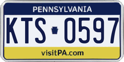 PA license plate KTS0597