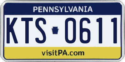 PA license plate KTS0611