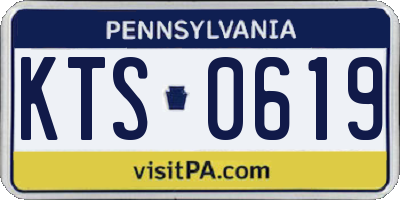 PA license plate KTS0619