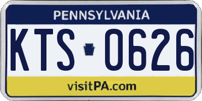 PA license plate KTS0626