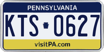 PA license plate KTS0627