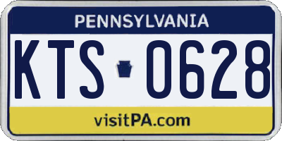 PA license plate KTS0628