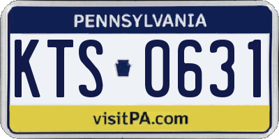 PA license plate KTS0631