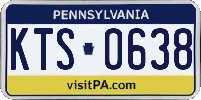 PA license plate KTS0638