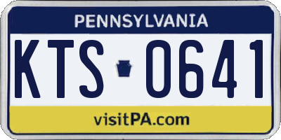 PA license plate KTS0641