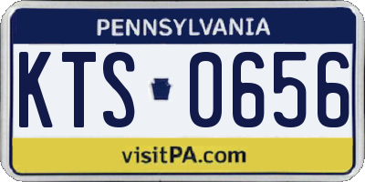 PA license plate KTS0656