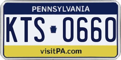 PA license plate KTS0660