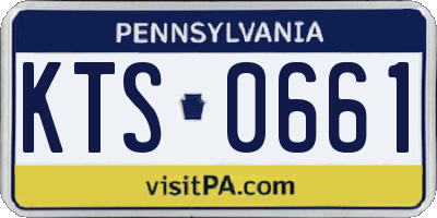 PA license plate KTS0661