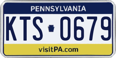 PA license plate KTS0679