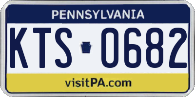 PA license plate KTS0682