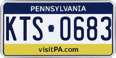 PA license plate KTS0683