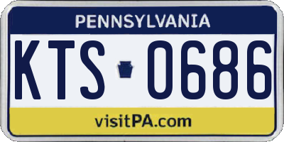 PA license plate KTS0686