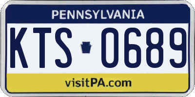 PA license plate KTS0689