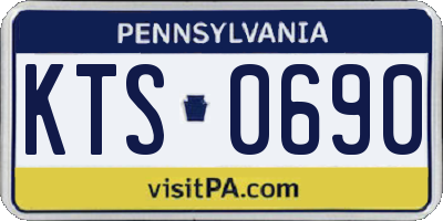 PA license plate KTS0690
