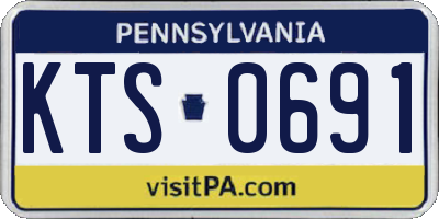 PA license plate KTS0691