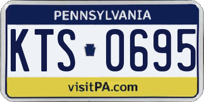 PA license plate KTS0695
