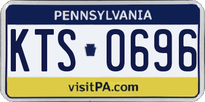 PA license plate KTS0696