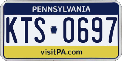 PA license plate KTS0697