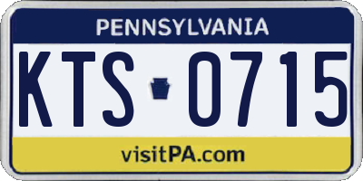 PA license plate KTS0715