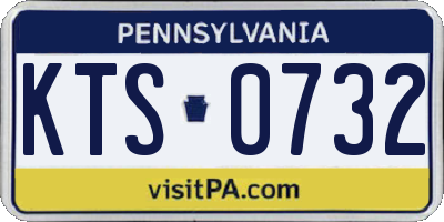 PA license plate KTS0732