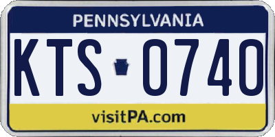 PA license plate KTS0740