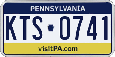 PA license plate KTS0741