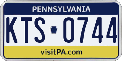 PA license plate KTS0744