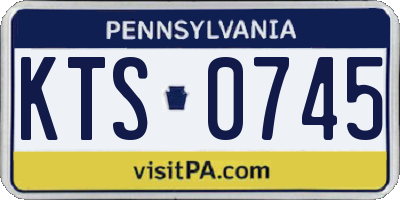 PA license plate KTS0745