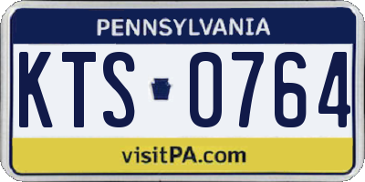 PA license plate KTS0764