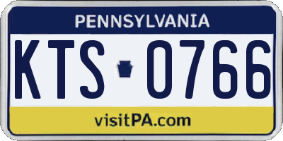 PA license plate KTS0766