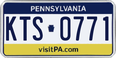 PA license plate KTS0771