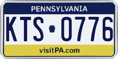 PA license plate KTS0776