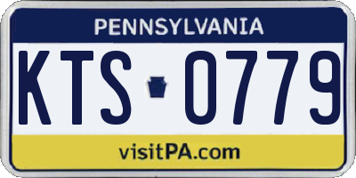 PA license plate KTS0779