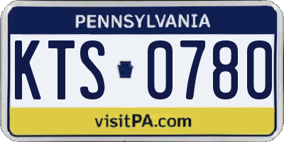 PA license plate KTS0780