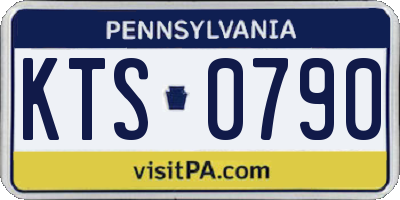 PA license plate KTS0790