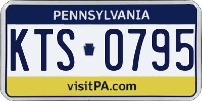 PA license plate KTS0795