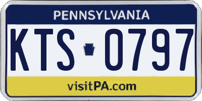 PA license plate KTS0797