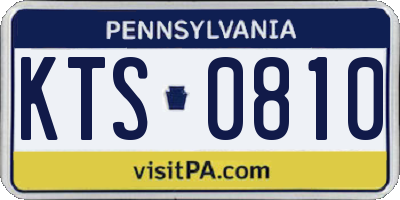 PA license plate KTS0810