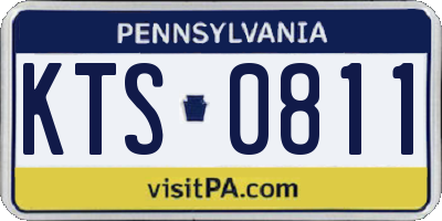 PA license plate KTS0811