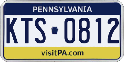 PA license plate KTS0812